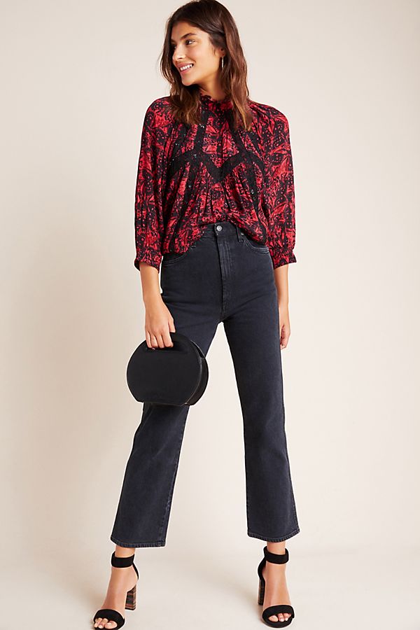 Slide View: 1: Mandie Embroidered Blouse