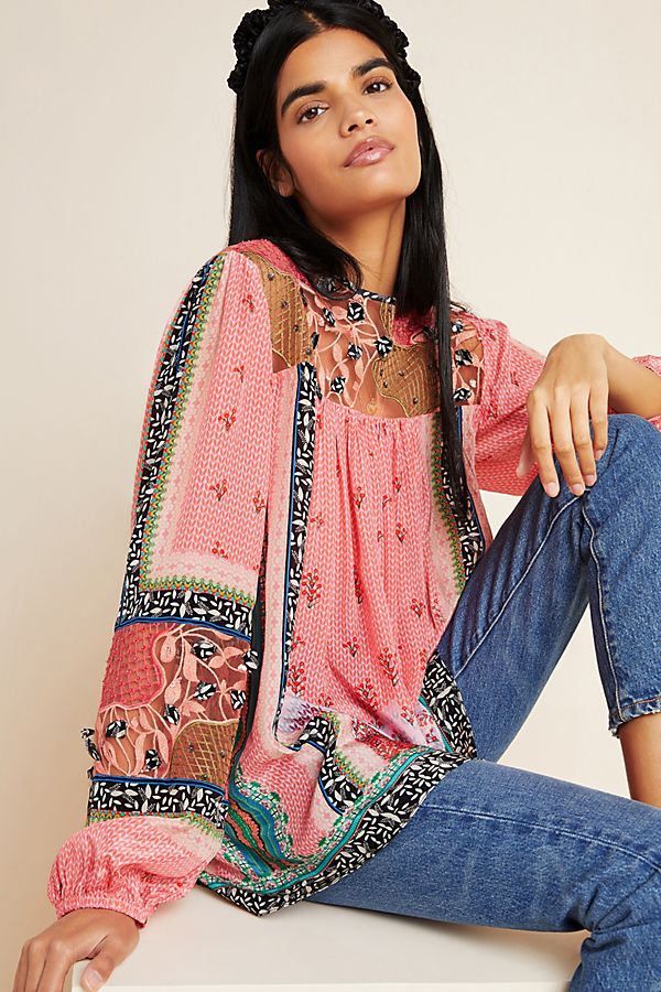Slide View: 1: Rosario Embroidered Blouse