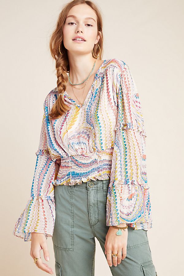 Slide View: 1: Jessa Peasant Blouse