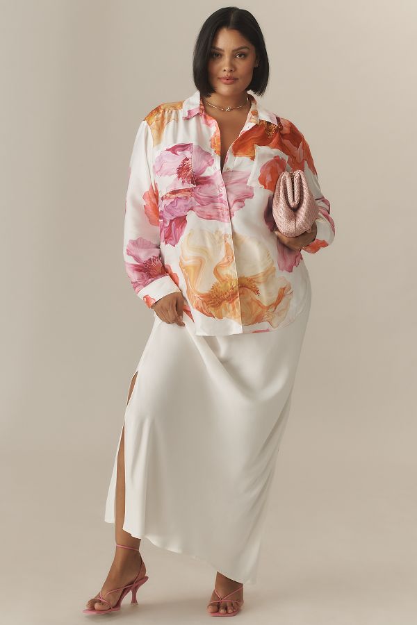 Slide View: 7: The Brielle Relaxed Buttondown Blouse