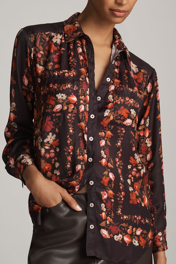 Vista diapositiva: 4: By Anthropologie Relaxed Long-Sleeve Floral Shirt