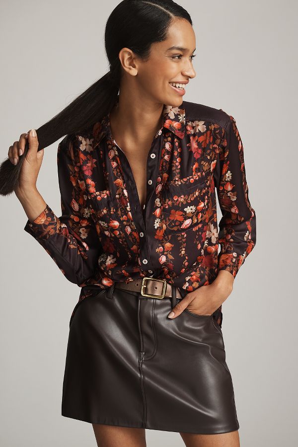 Vista diapositiva: 1: By Anthropologie Relaxed Long-Sleeve Floral Shirt