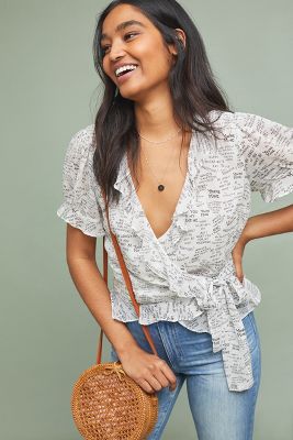 Love Note Wrap Top | Anthropologie