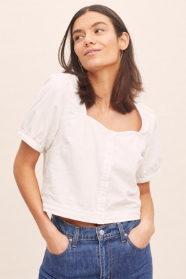 levi's cropped shirt