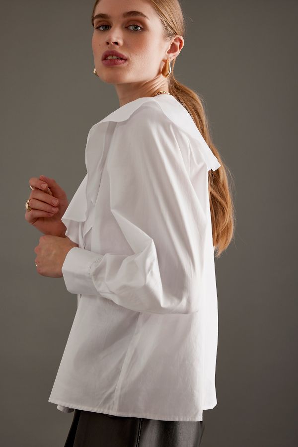 Slide View: 5: Selected Femme Isobel Ruffle Shirt