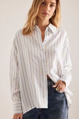 Camicia a Righe Selected Femme Mairin