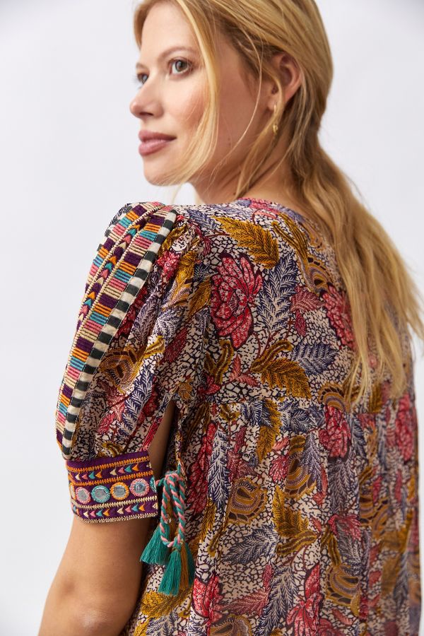 Verb by Pallavi Singhee Embroidered Tunic Blouse | Anthropologie UK