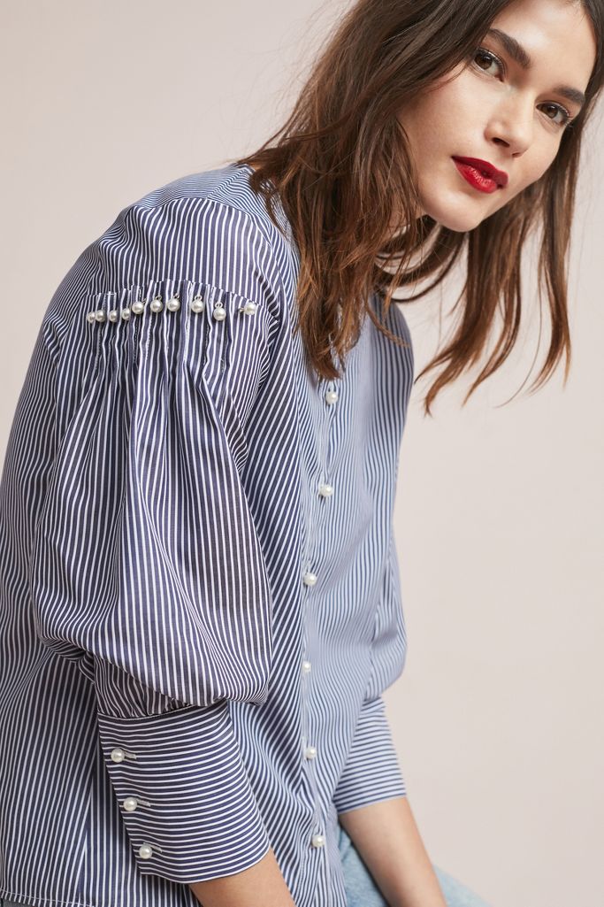 Wells Buttoned Blouse | Anthropologie