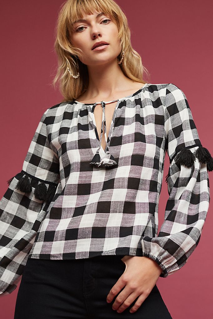 Mika Gingham Top | Anthropologie