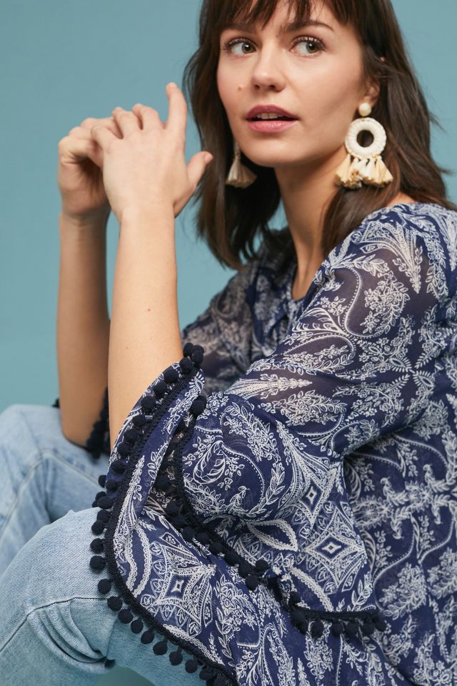 Armacost Bell-Sleeved Blouse | Anthropologie