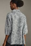 Thumbnail View 2: The Dylon Short-Sleeve Wide-Placket Top: Printed Edition