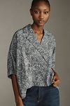 Thumbnail View 1: The Dylon Short-Sleeve Wide-Placket Top: Printed Edition