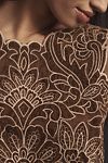 Thumbnail View 3: The Lainie High-Neck Lace Cutwork Blouse: Sleeveless Velvet Edition