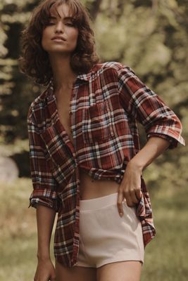 The Hadley Relaxed Buttondown Shirt by Pilcro​: Plaid Flannel Edition