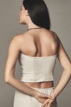 Thumbnail View 2: Lamarque Giada Faux-Leather Strapless Top