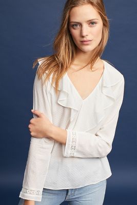 Alena Ruffled Blouse | Anthropologie