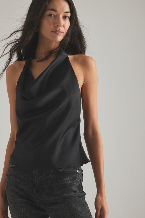 Slide View: 5: By Anthropologie Satin Halter Top