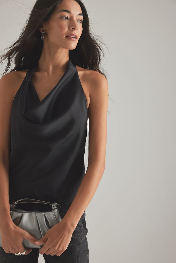 Slide View: 7: By Anthropologie Satin Halter Top