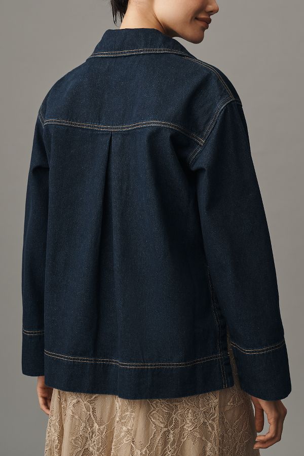 Slide View: 2: Shona Joy Rita Patch Pocket Denim Blouse