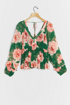 Farm Rio Rayna Blouse | Anthropologie