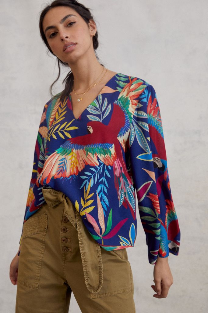 Farm Rio Kaia Blouse | Anthropologie