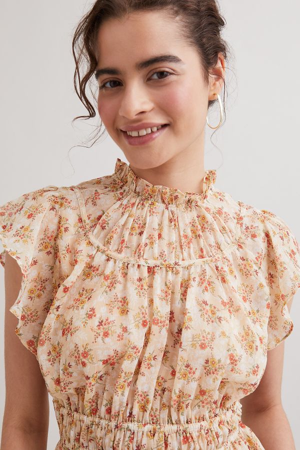 Current Air Embroidered Lace Blouse | Anthropologie UK