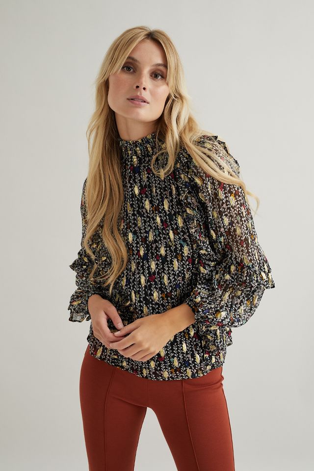 Fabienne Chapot Frill-Trimmed Top | Anthropologie UK