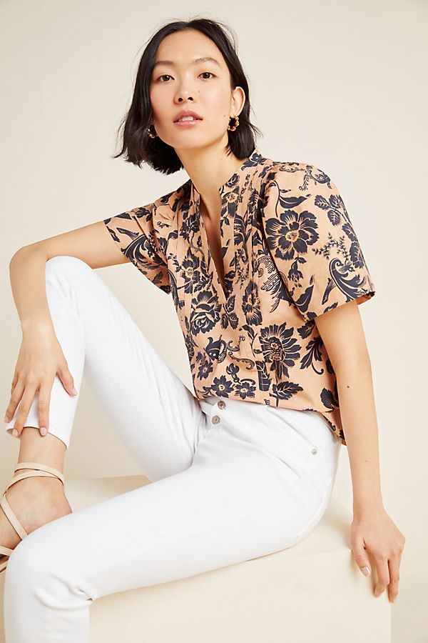 Slide View: 1: Rafaella Pintucked Blouse