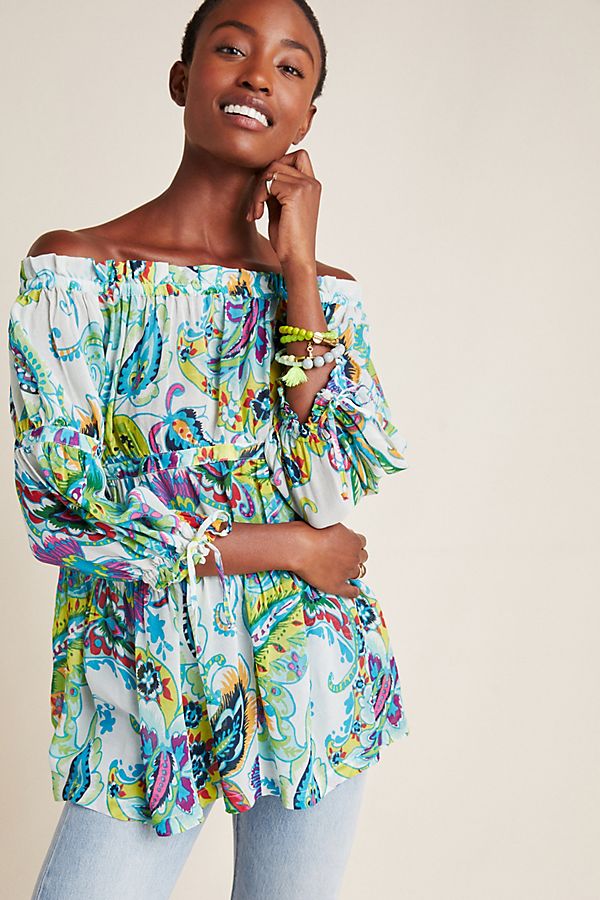 Slide View: 1: Frankie Off-The-Shoulder Blouse
