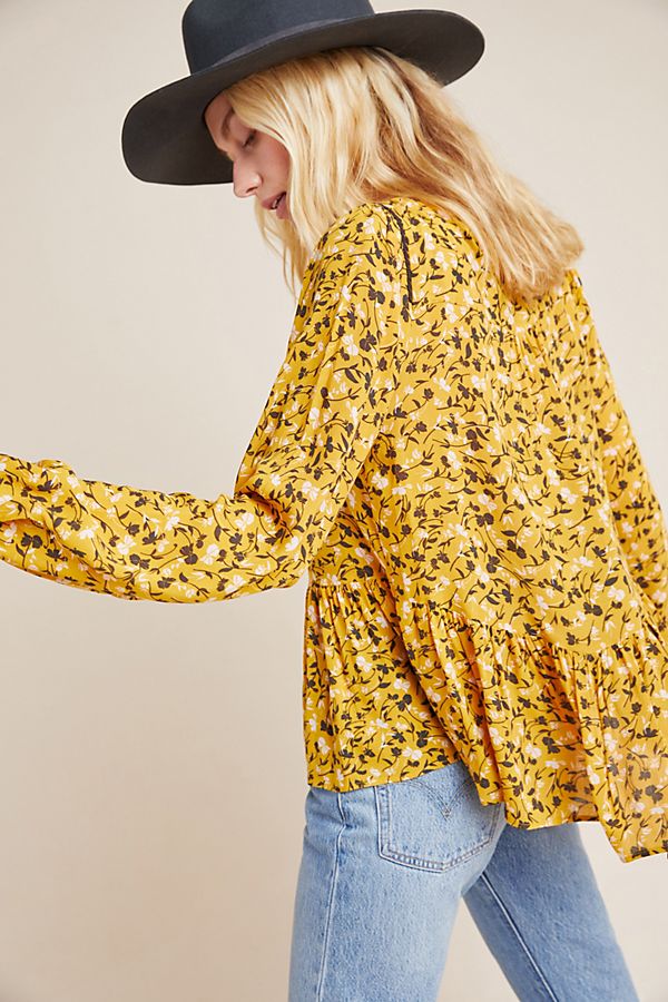 Slide View: 1: Cheyenne Peplum Blouse