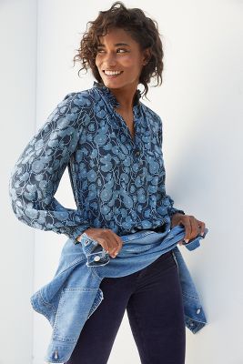 anthropologie peasant blouse