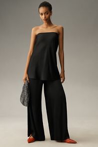 Slide View: 3: By Anthropologie Silky Tube-Top Blouse