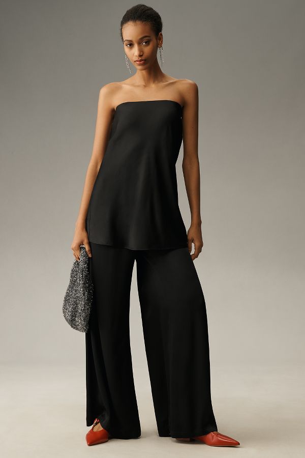 Slide View: 3: By Anthropologie Silky Tube-Top Blouse