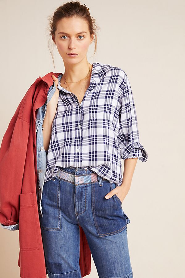 Slide View: 1: Grayson The Hero Plaid Buttondown