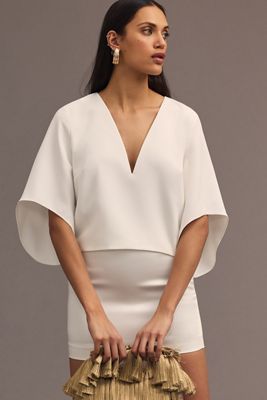 The Veronica Cape Blouse by Mare Mare x Anthropologie