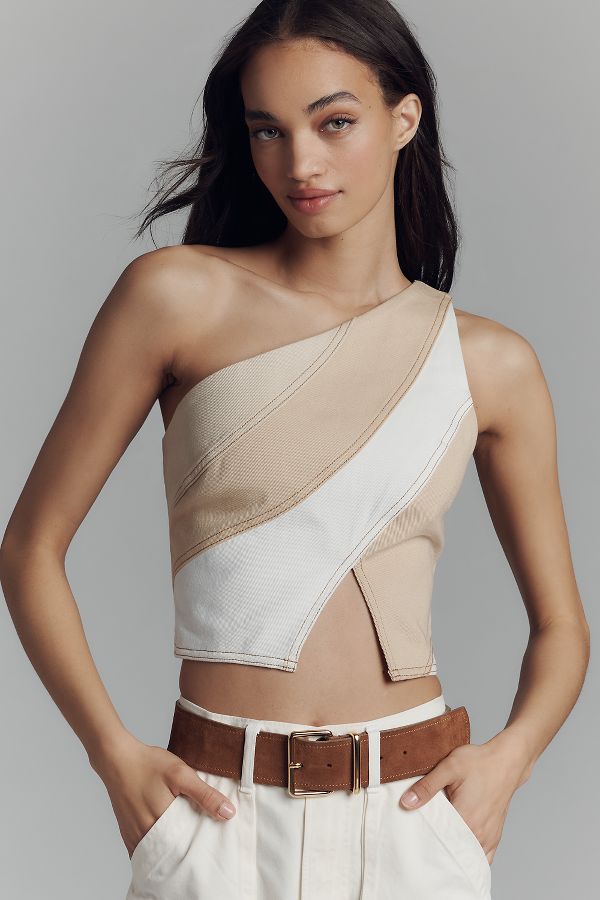 Slide View: 1: Significant Other Saskia One-Shoulder Blouse