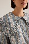 Thumbnail View 4: Damson Madder Lois Double-Collar Blouse