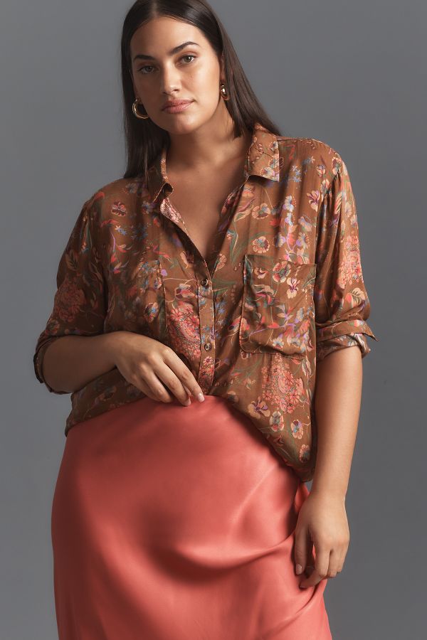 Slide View: 5: Pilcro The Romy Relaxed Shirt