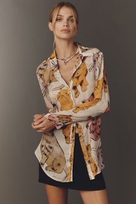 The Romy Relaxed Buttondown Shirt by Pilcro