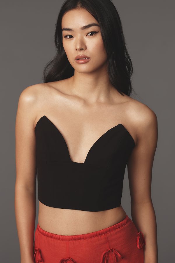 Slide View: 1: Bardot Delphi Strapless Corset Top