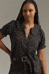 Thumbnail View 4: The Keira Collared Button-Front Blouse by Pilcro