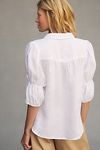 Thumbnail View 2: Pilcro Linen Puff-Sleeve Blouse