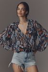 Thumbnail View 1: The Estela Sheer Printed Blouse