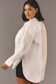 Slide View: 6: The Bennet Buttondown Shirt by Maeve: Colorblock Edition