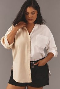 Slide View: 5: The Bennet Buttondown Shirt by Maeve: Colorblock Edition