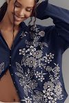 Thumbnail View 8: The Tavi Buttondown Blouse by Pilcro: Embroidered Edition