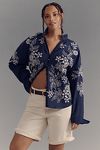 Thumbnail View 5: The Tavi Buttondown Blouse by Pilcro: Embroidered Edition