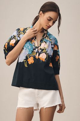 The Yukiko Noritake Darcey Popover Swing Top