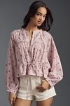 Thumbnail View 1: The Sidney Batwing Blouse by Pilcro: Cinched Waist Edition