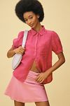 Thumbnail View 1: The Aly Puff-Sleeve Blouse by Pilcro: Linen Edition